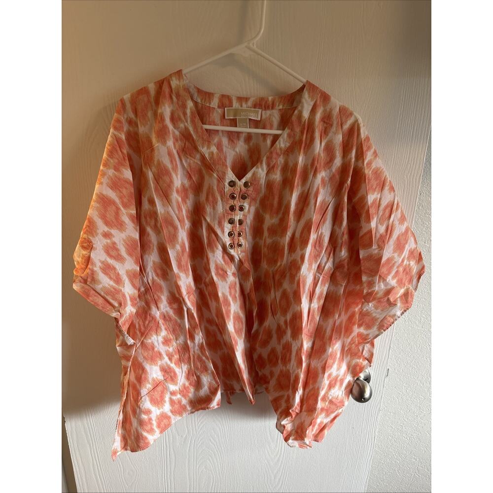 Michael Kors - Orange/Pink Poncho Top - Size S/M